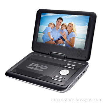 9-inch Portable DVD Player with Earphone Jack, TFT LCD Display, Swivel Screen